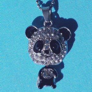 Panda Rhinestone Necklace